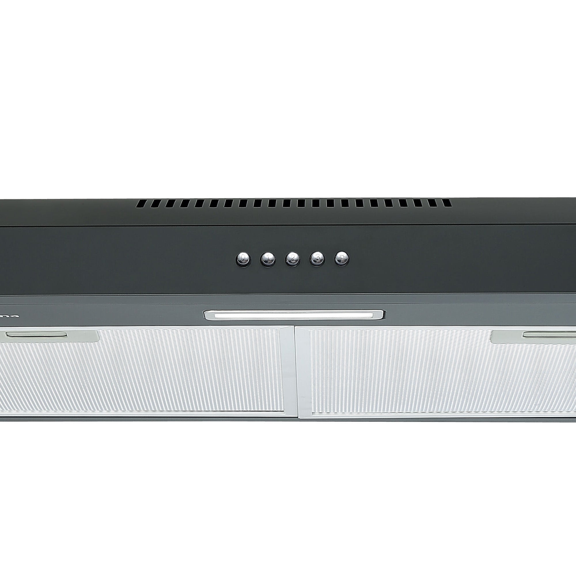 Ancona 24 Inch 110 CFM Convertible Under Cabinet Range Hood in Matte Black - Powerful Kitchen Ventilation for Smoke and Odor Removal