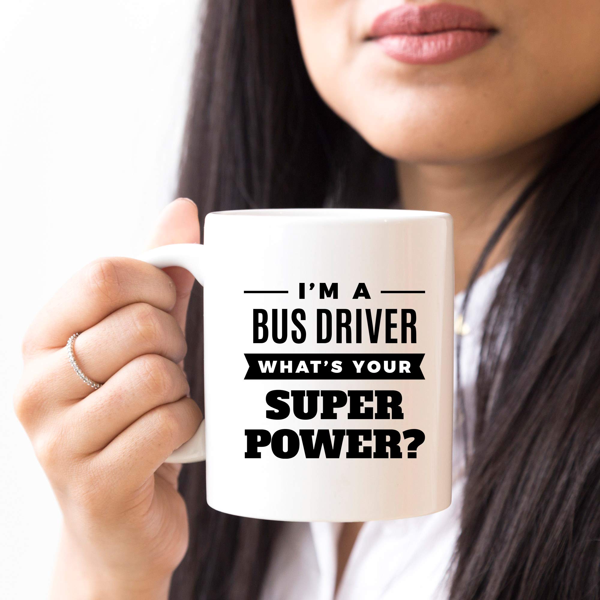 Funny Bus Driver Coffee Mug - 11oz Ceramic Cup with Humorous Design - Perfect Gift for School Bus Drivers & Transportation Enthusiasts - Great for Coffee, Tea or Hot Chocolate at Work or Home