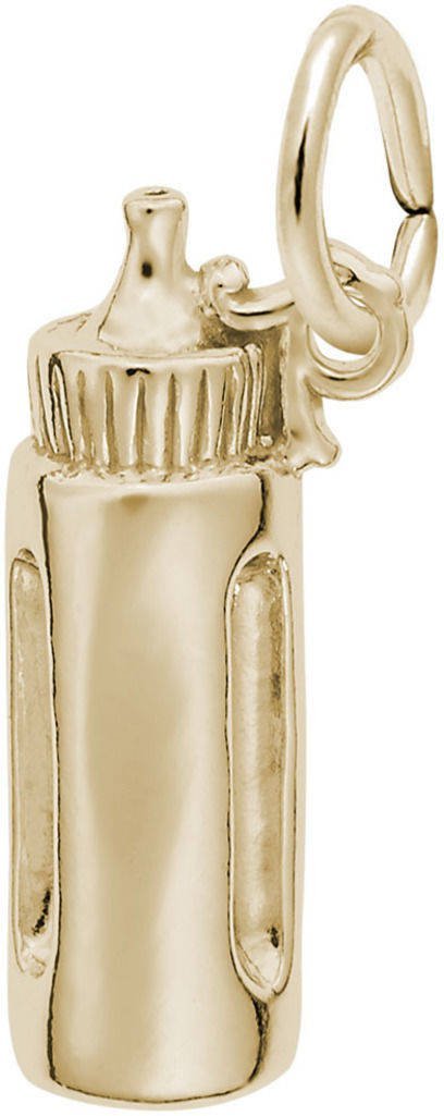 Rembrandt Baby Bottle Charm - Sterling Silver Keepsake for Newborns & Showers - Perfect Baby Gift for Christening, Baptism & 1st Birthday