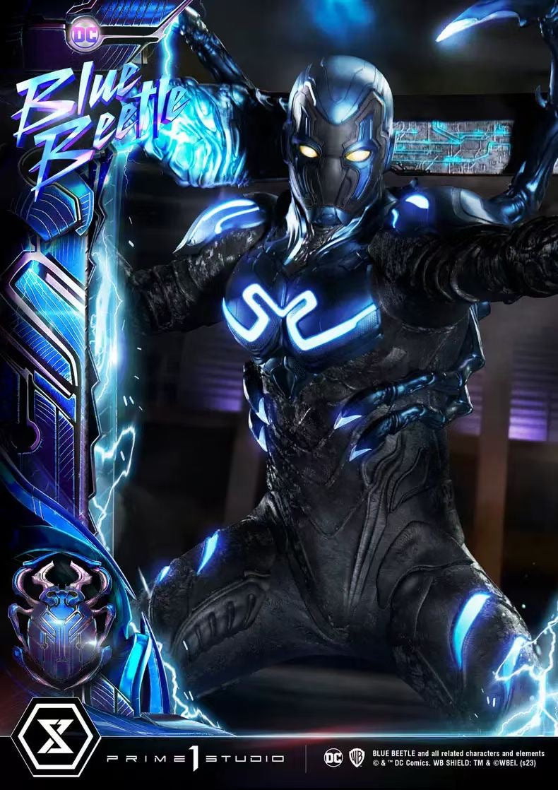 Prime1Studio Blue Beetle Collectible Statue - DC Comics Superhero Figure for Display & Decoration - Perfect for Home, Office & Fan Collections