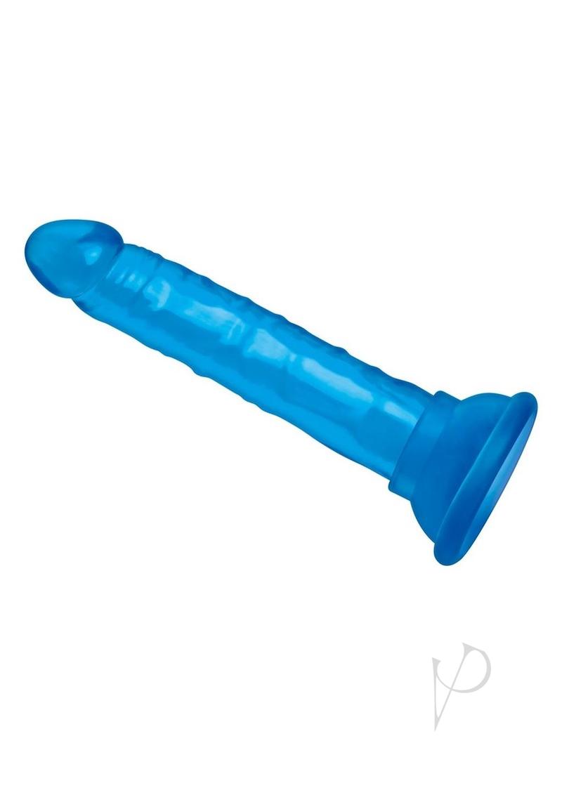 Blue Line Suction Cup Anal Dildo 5.75 Inch - Realistic Silicone Adult Toy for Men & Women - Perfect for Solo Play, Couples Fun & BDSM Scenes