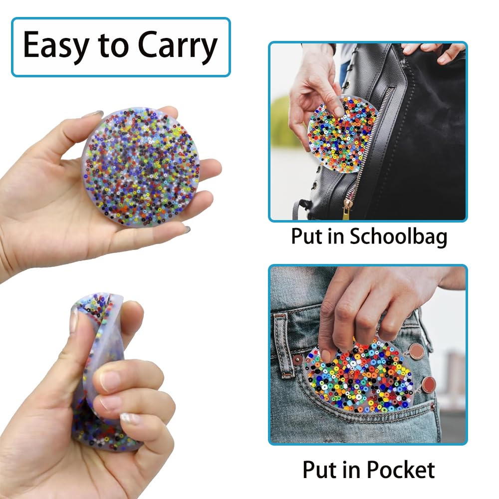Anti-Anxiety Skin Picking Fidget Toys for Adults - Sensory Stress Relief Pads for Dermatillomania & Trichotillomania - Calming Fidget Toys for Anxiety Relief, Focus & Relaxation - Perfect for Office, Home & Travel Use