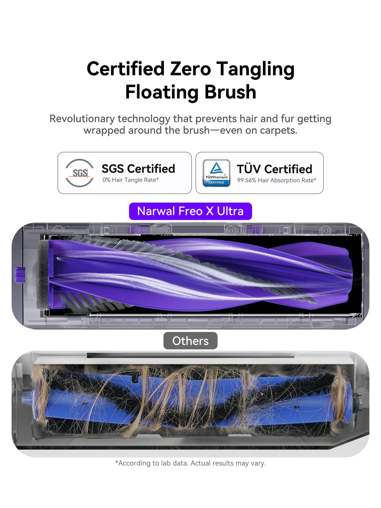 Narwal Freo Z Ultra & X Ultra Plus Robot Vacuum and Mop with Zero-Tangling Floating Brush - Smart Self-Cleaning for Hardwood Floors & Pet Hair - Perfect for Large Homes & Busy Families