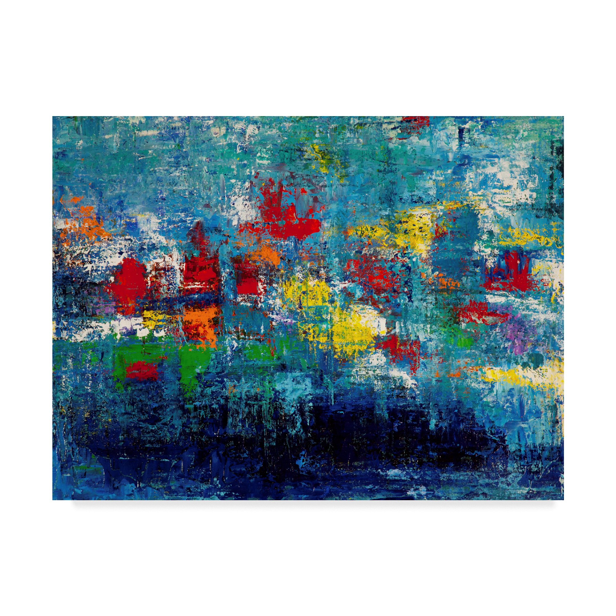 Hilary Winfield Water Garden Wall Art - 35x47 Inch Canvas Print - Perfect for Living Room, Bedroom, or Office Decor