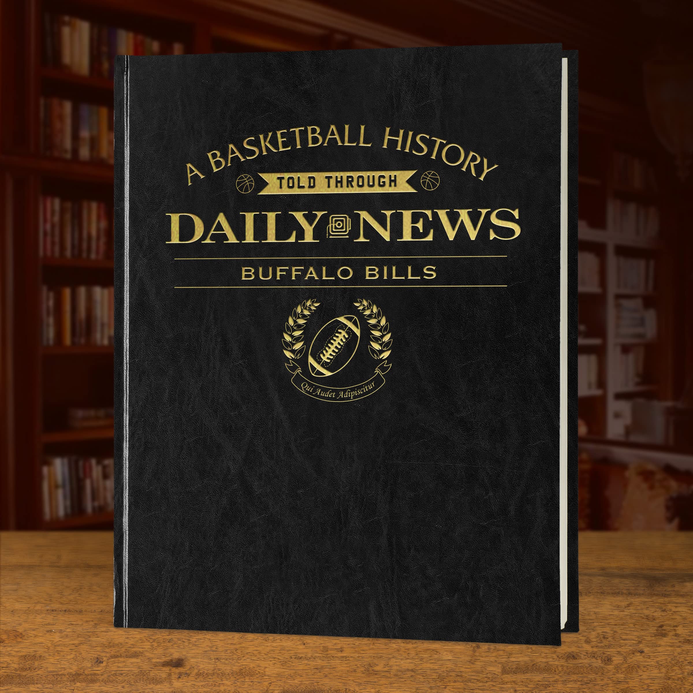Personalized Football History Book - Custom Sports Fan Gift with Free Gold Foil Name Embossing - Vintage Newspaper Archive Coverage of Pro Football History - Perfect for Birthday, Anniversary & Retirement Gifts for Football Lovers