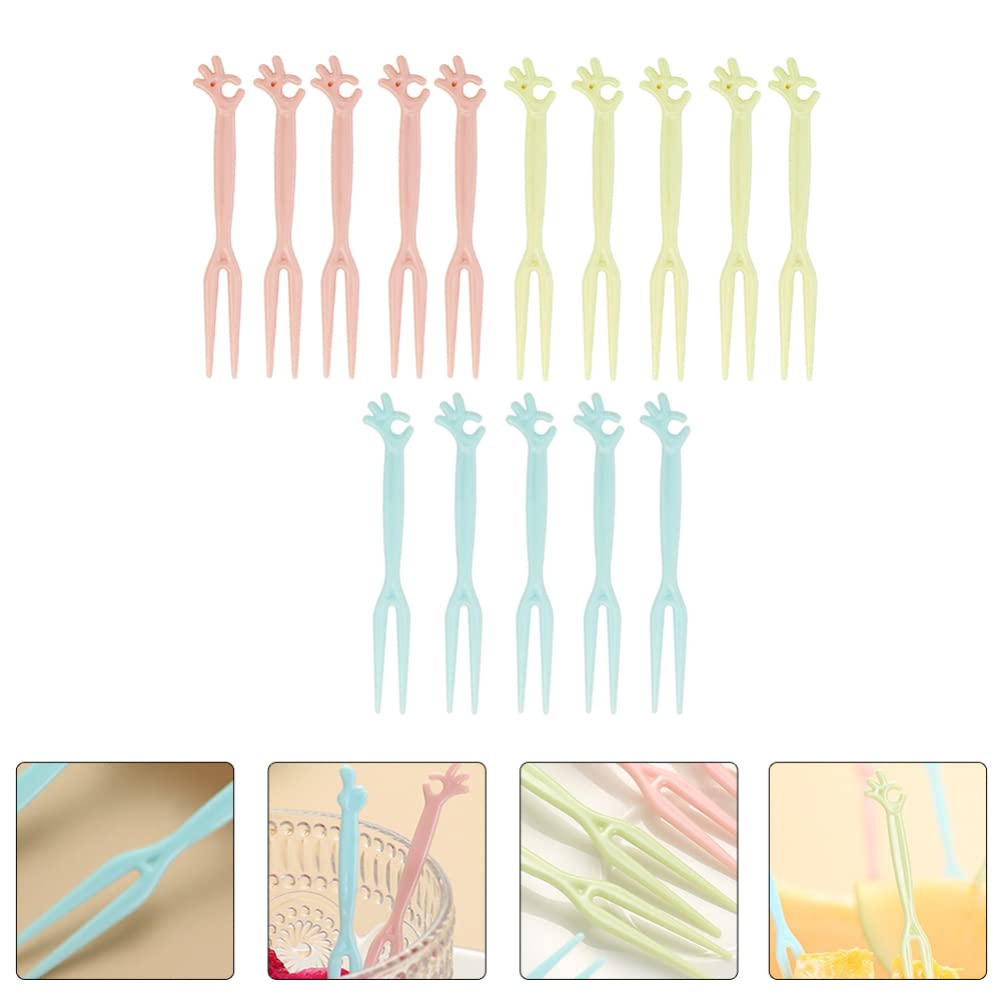 Hemoton 150-Piece Appetizer Forks Set - Disposable PP Plastic Fruit Picks, Cupcake Toppers & Buffet Decorations | Perfect for Parties, Weddings, Desserts & Fruit Platters