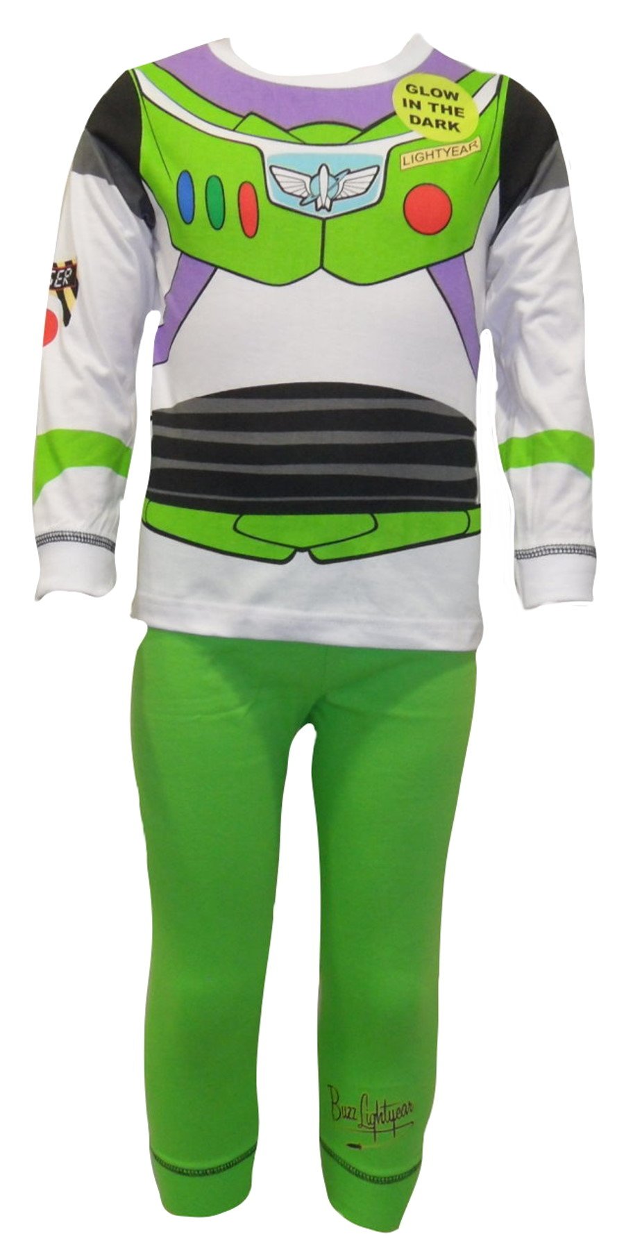 Disney Buzz Lightyear Costume Pajamas for Boys 4-5 Years - Soft & Comfortable Kids Sleepwear for Birthday Parties & Cosplay