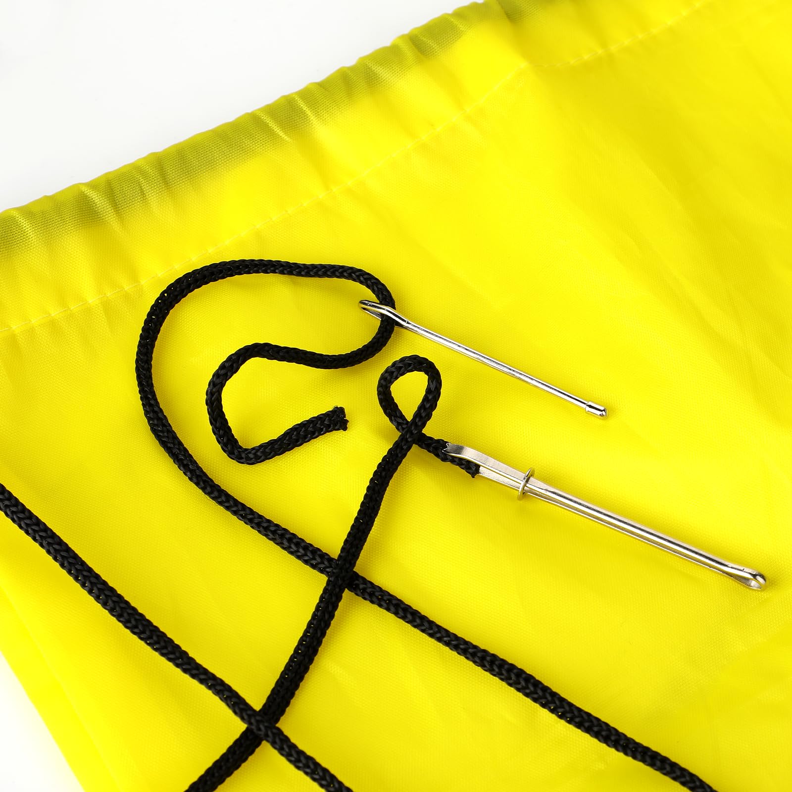 2 Pack Metal Drawstring Threader Tool with Tweezer - Easy Pull DIY Rope Threader Clip for Elastic Replacement & Sewing Accessories - Perfect for Clothing Repair, Shoelace Replacement, and Craft Projects
