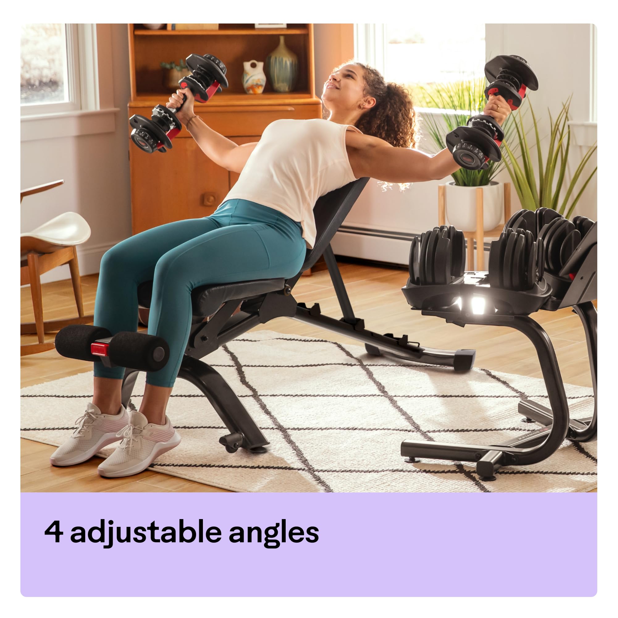 BowFlex Adjustable Weight Bench for Home Gym - Strength Training Equipment for Full Body Workouts | Perfect for Dumbbell Exercises, Bench Press & Fitness Training