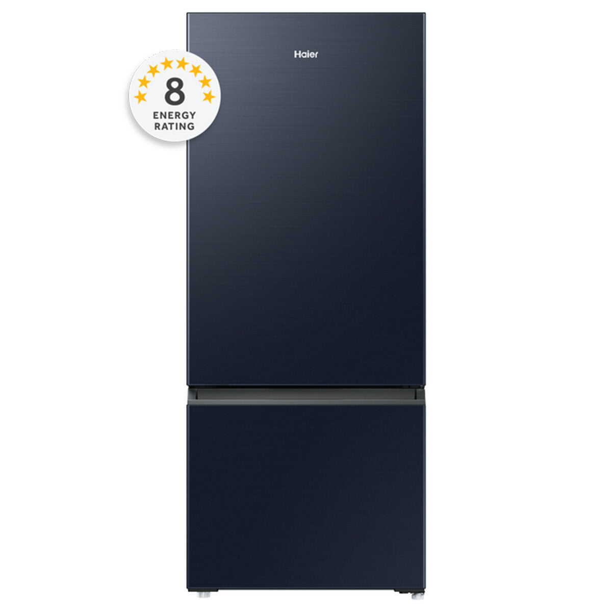 Haier 433L Bottom Mount Refrigerator Black HRF420BEC - Energy Efficient French Door Fridge for Kitchen, Home & Office Use