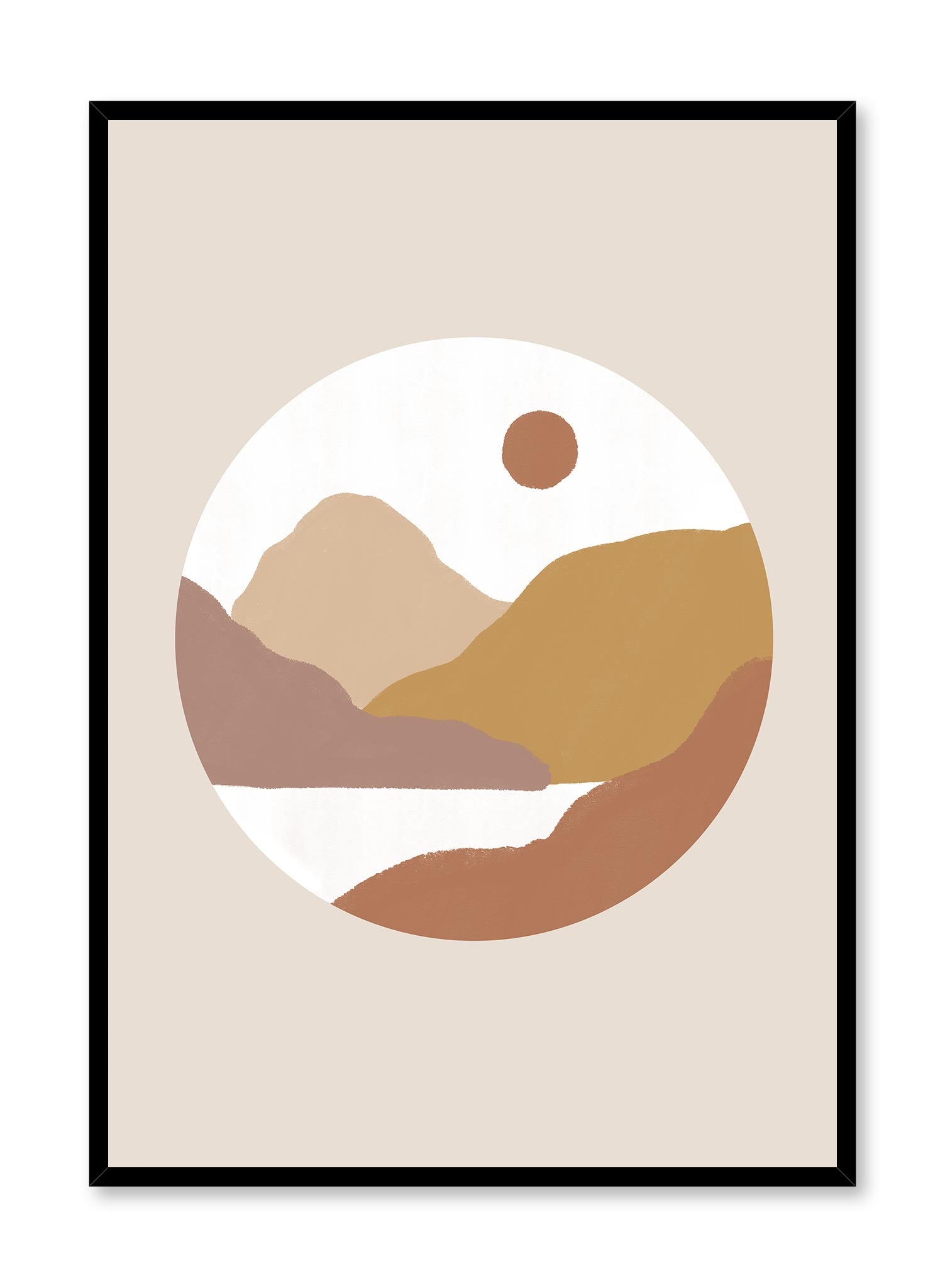 Mojave Desert Landscape Poster - Vintage Aesthetic Wall Art for Home & Office Decor | Perfect for Living Room, Bedroom & Office Spaces