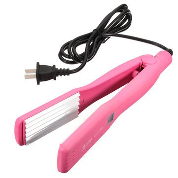 Professional Ceramic Flat Iron Hair Straightener & Curler - Dual Voltage Electric Styling Tool for Salon-Quality Waves & Smooth Hair at Home or Travel
