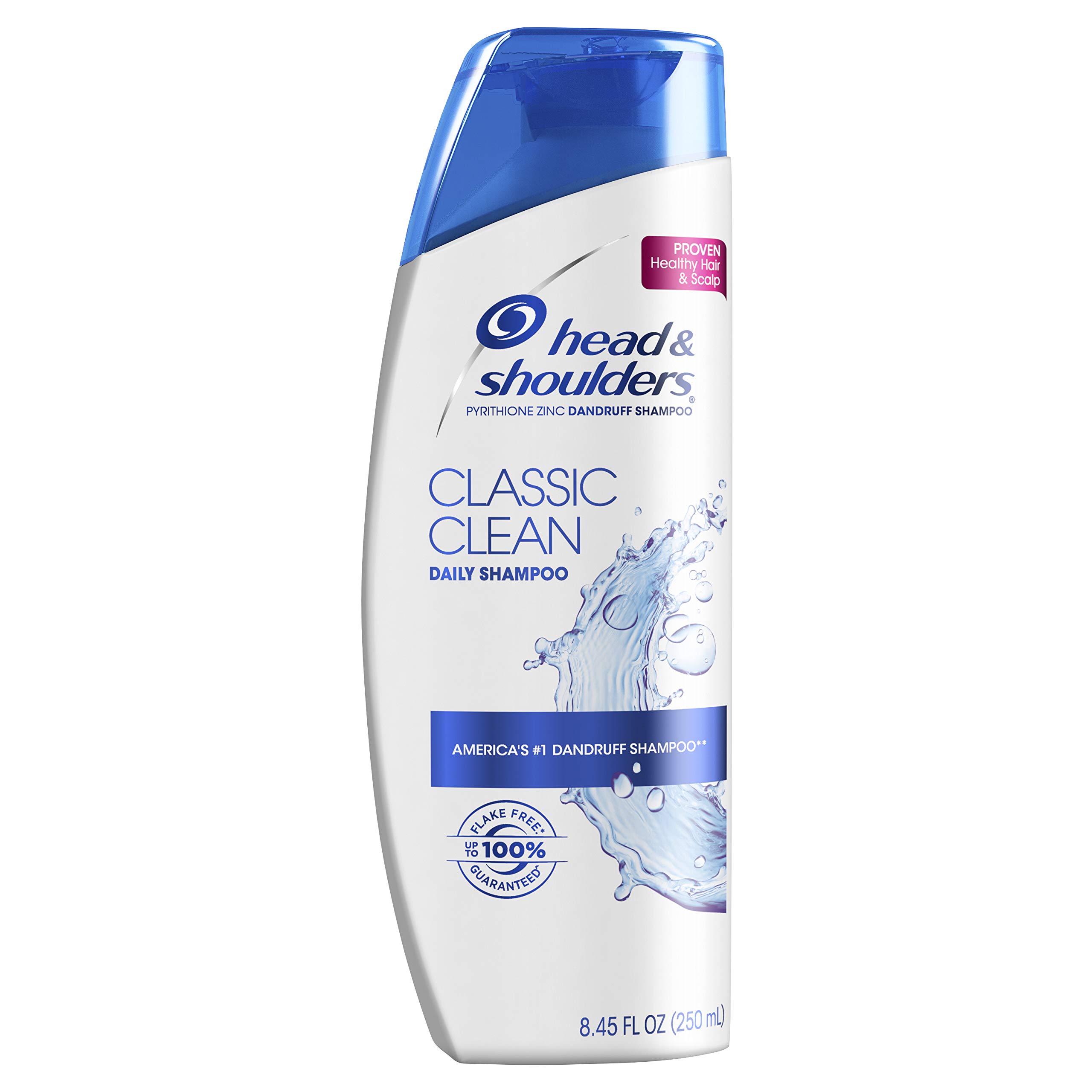 Head & Shoulders Classic Clean Anti-Dandruff Shampoo for Men & Women - 8.45 Fl Oz (250ml) - Gentle Daily Scalp Care & Itch Relief - Perfect for Home, Travel & Gym Use