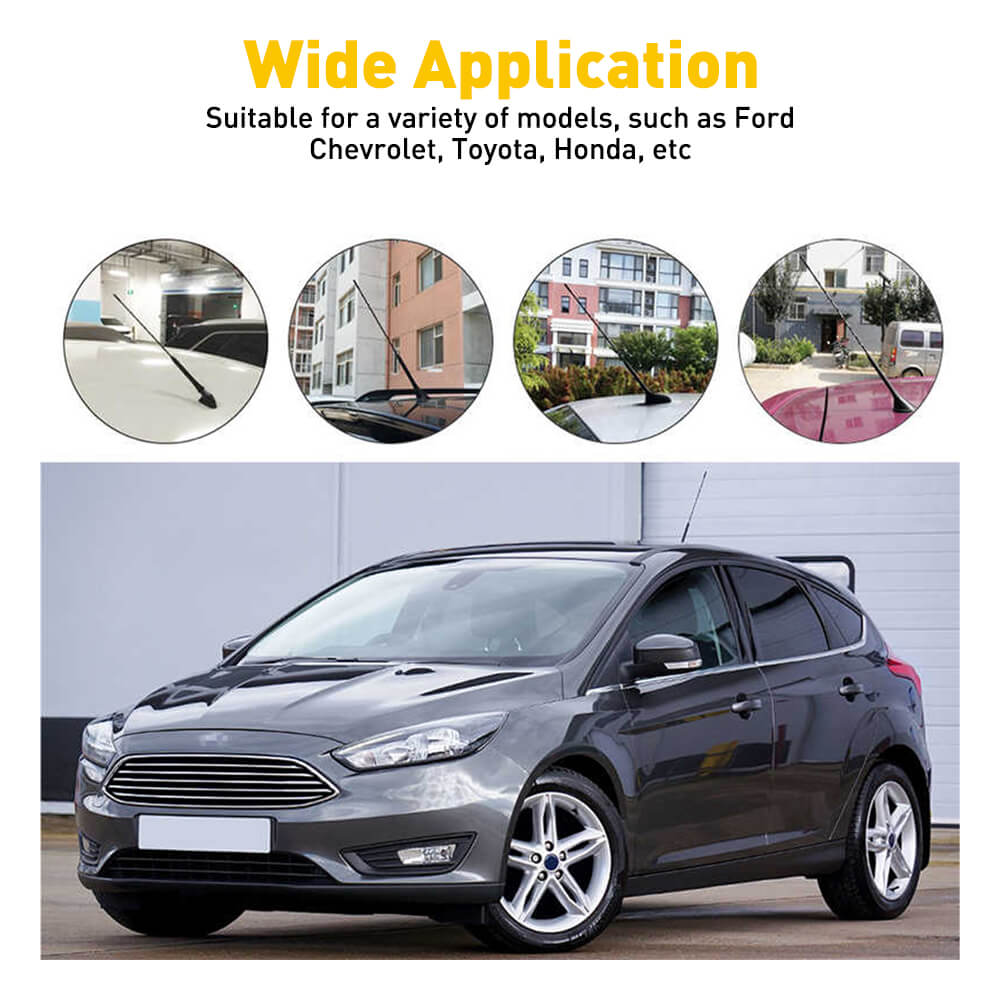 Universal Black Antenna Toppers - Waterproof PVC Rubber Car Antenna Cover for Vehicles - Perfect for Trucks, SUVs, and Classic Cars