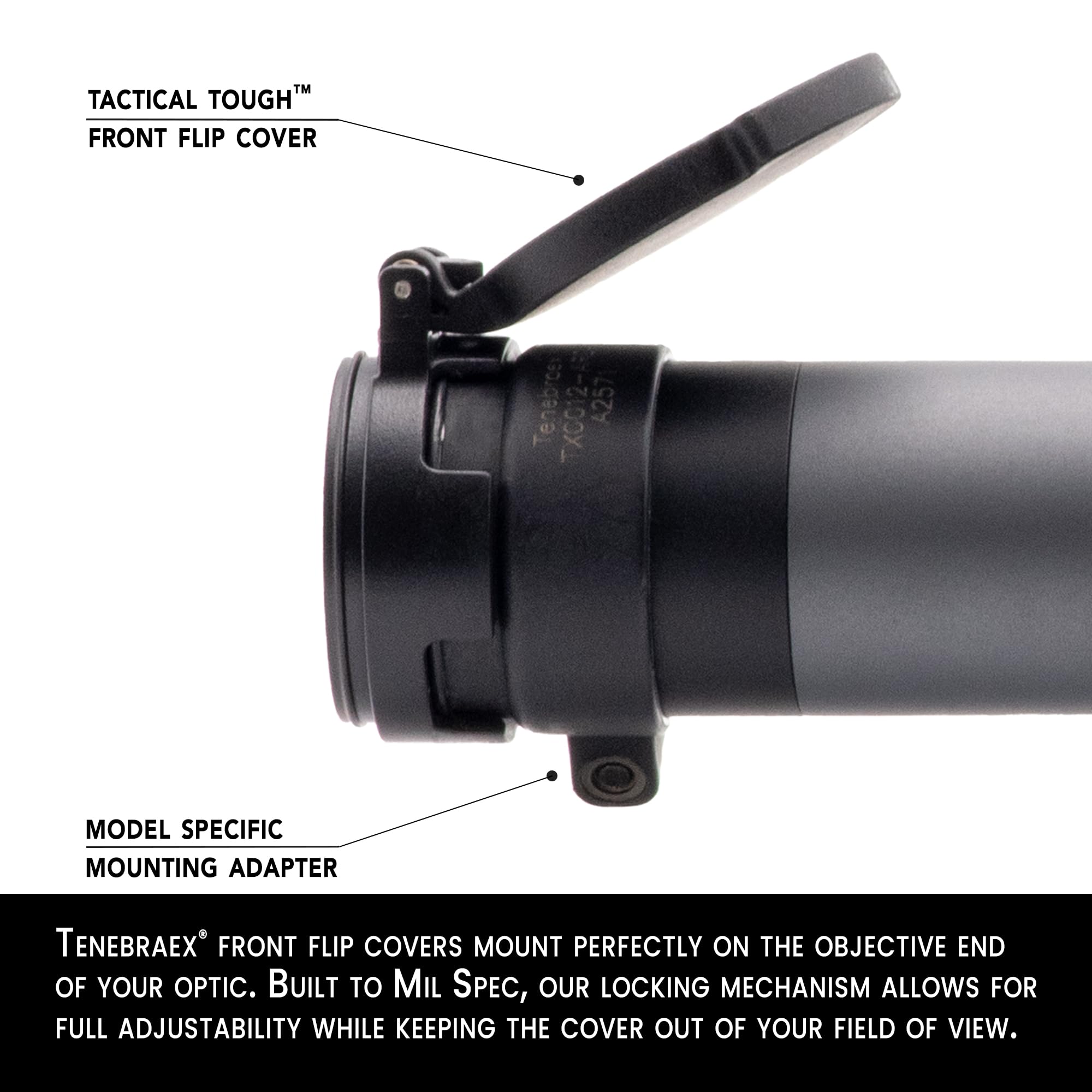 Sig Sauer Scope Cover Kit - Tenebraex Ocular & Objective Lens Protectors for Rifle Scopes | Hunting, Tactical & Outdoor Shooting Accessories
