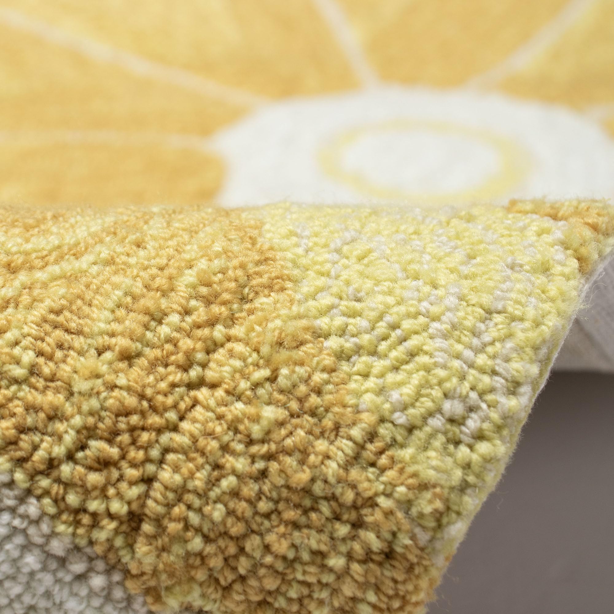Liora Manne Lemon Slice Indoor Outdoor Area Rug 2'6 x 4' - Non-Slip Kitchen Mat, Boho Bathroom Runner, Summer Patio Decor for Home & Garden