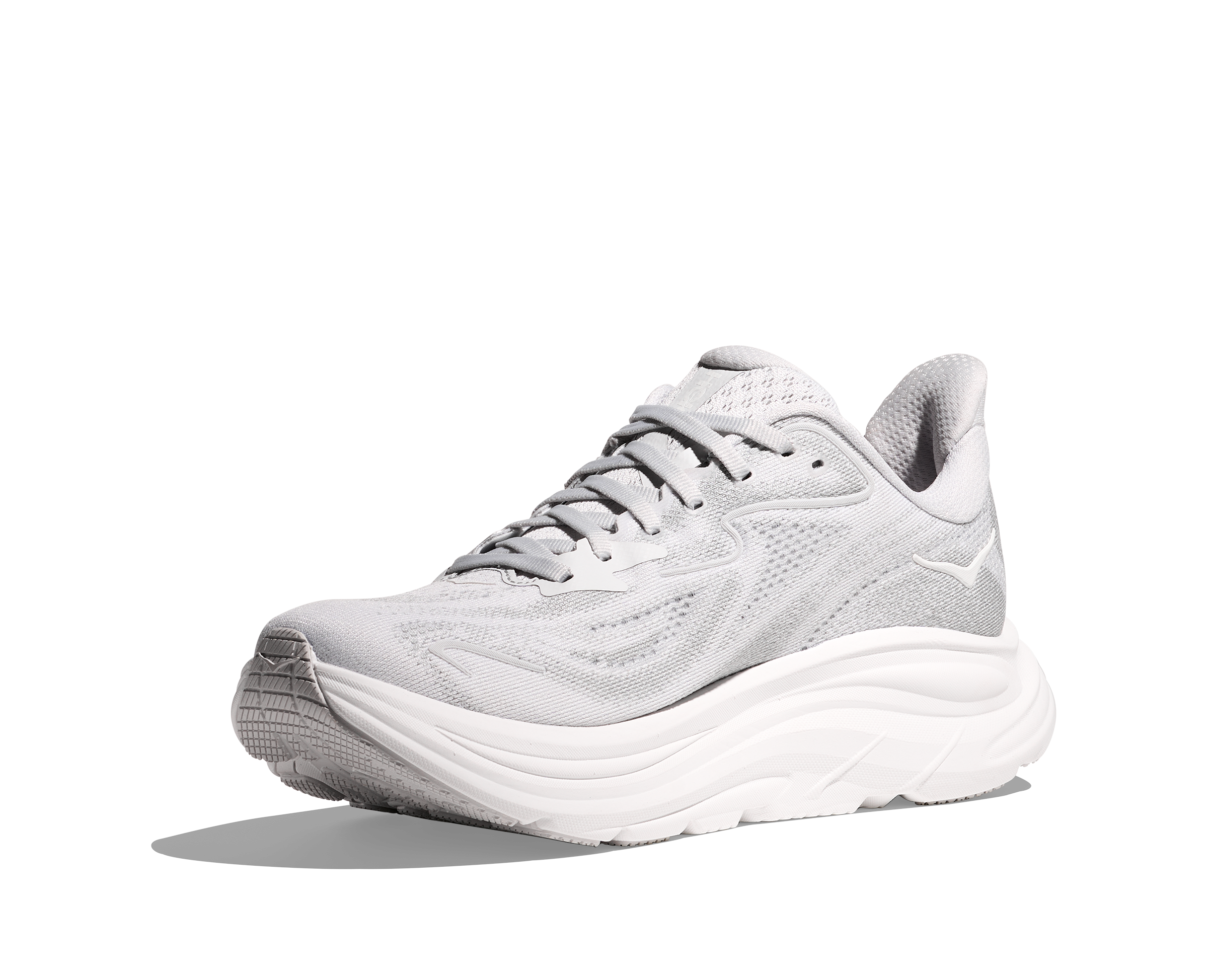HOKA Women's Clifton 10 WIDE Running Shoes - Cosmic Grey/Stardust | Lightweight Cushioned Sneakers for Road Running, Walking & Gym Workouts