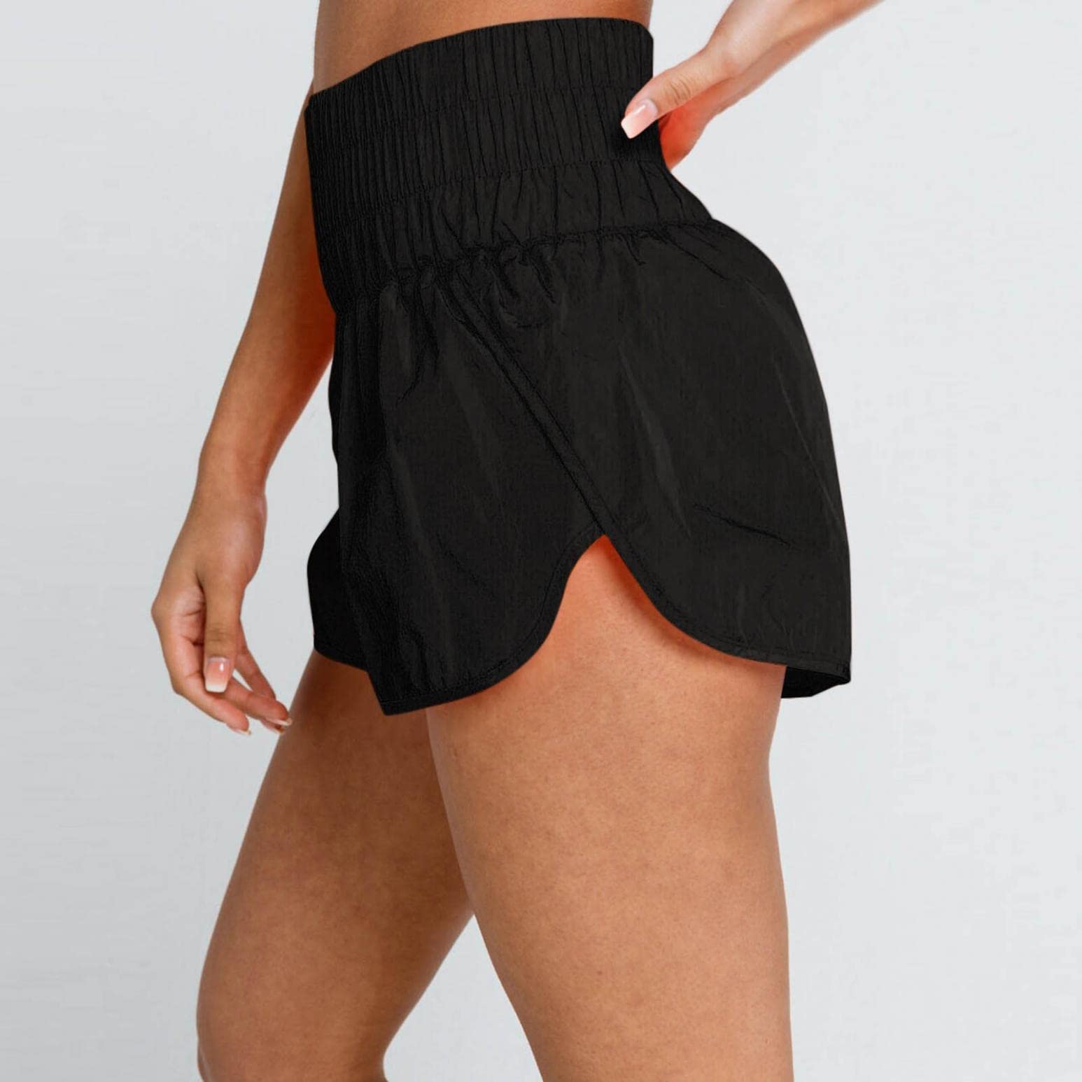 Women's High Waisted Running Shorts - Gym & Yoga Workout - Summer Athletic Wear