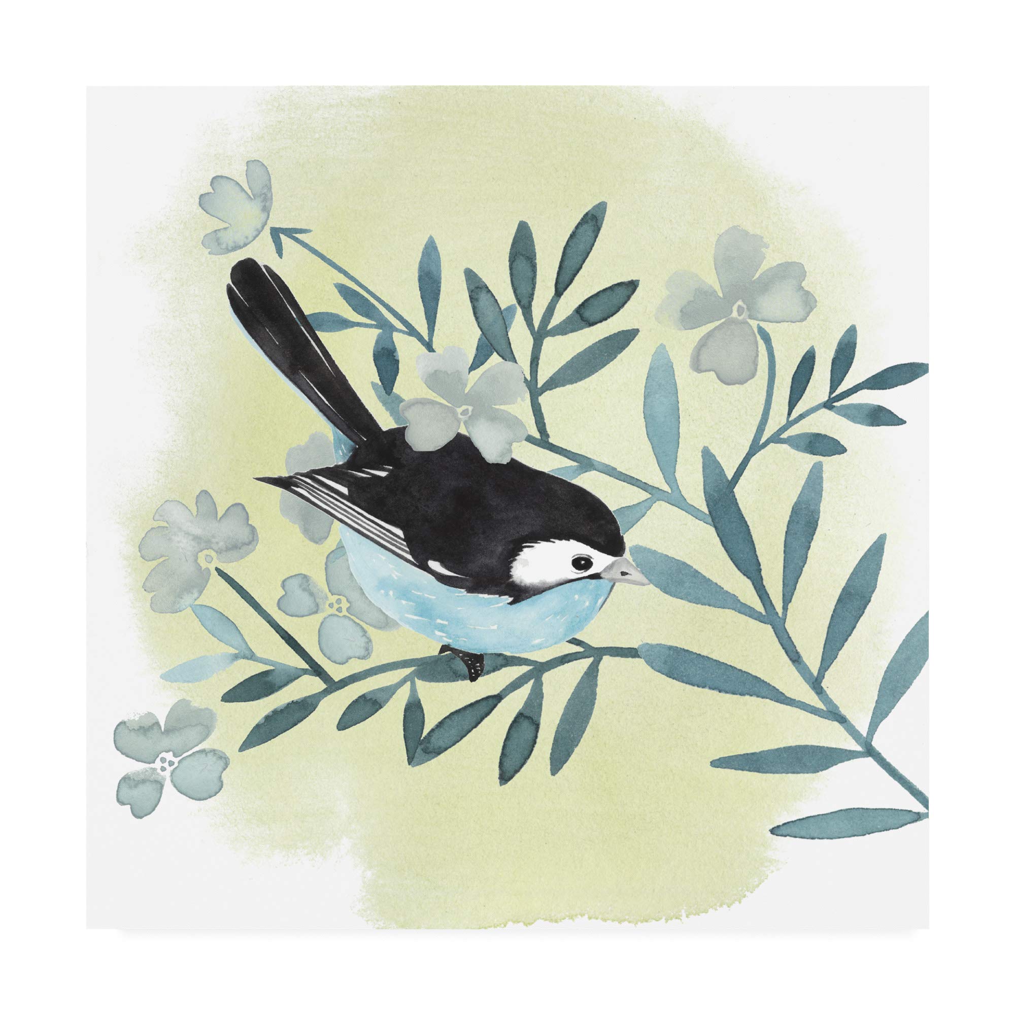 Grace Popp Feathered Friends I 18x18 Framed Canvas Wall Art - Modern Home Decor for Living Room, Bedroom & Office