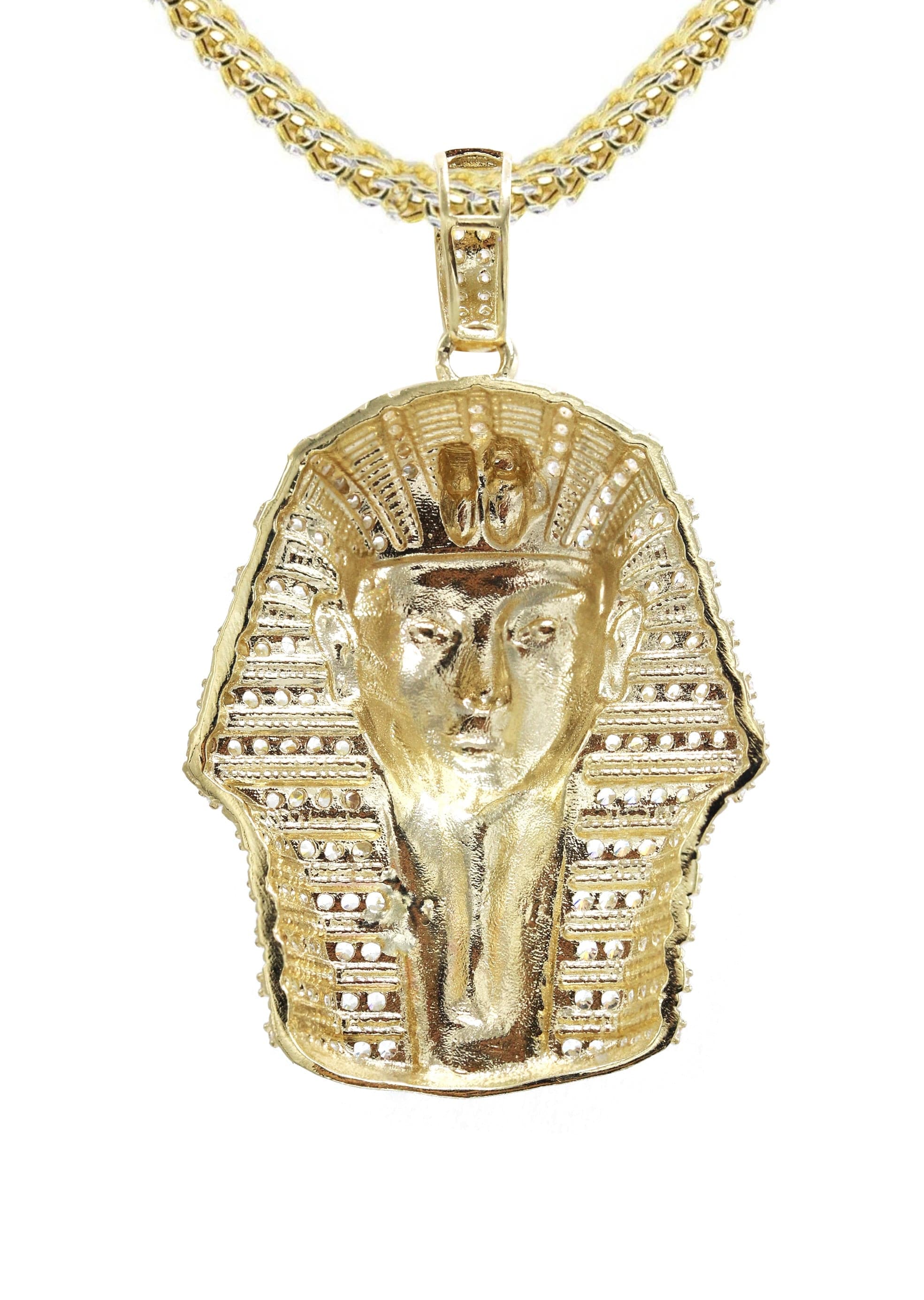 10K Yellow Gold Pharaoh Necklace for Women - 17.5 Grams Egyptian Style Jewelry - Perfect for Gifts, Parties, and Special Occasions
