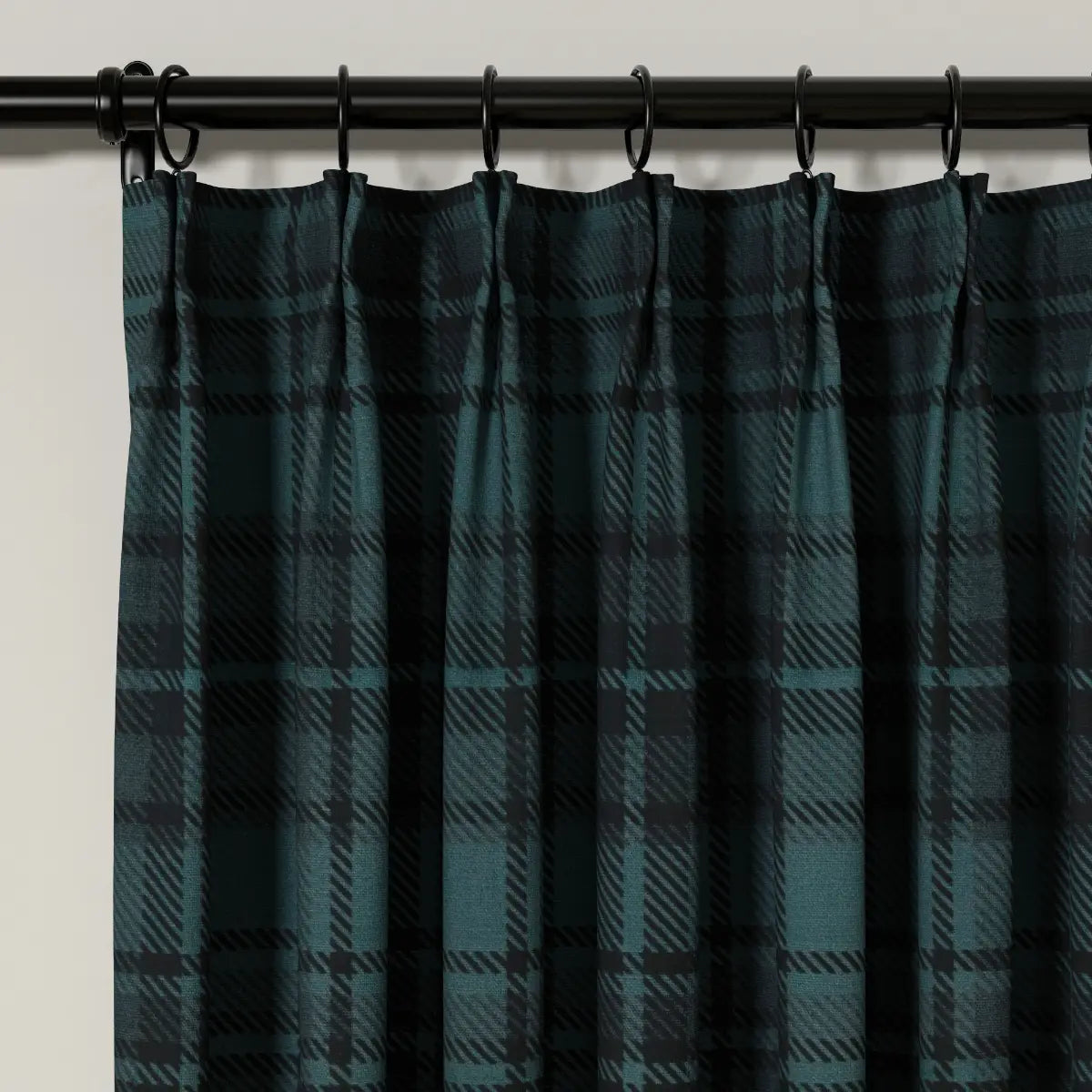 Elegant Sara Le Print Linen Pleated Cafe Curtains - Light Filtering Window Treatment for Kitchen, Dining Room & Bathroom