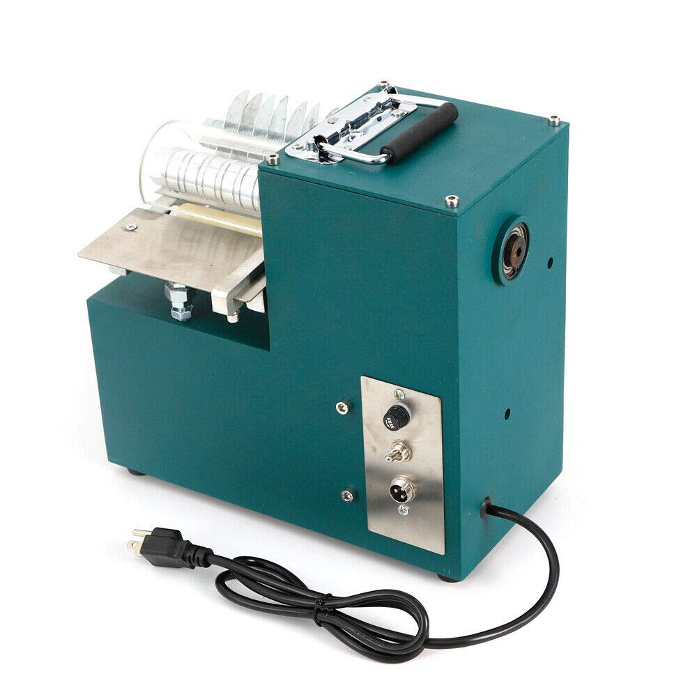 40W Single Leather Cutting Machine with Pedal - Adjustable Speed Leather Slitter for Bags, Shoes & Leathercraft | Heavy Duty 110V Leather Cutter for DIY, Shoe Repair & Professional Leatherworking