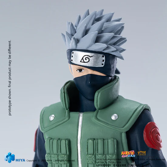 HIYA 6-inch 1/12 Scale Naruto Kakashi Action Figure - Exquisite Basic Series Collectible for Anime Fans | Perfect for Display, Cosplay and Gift Giving