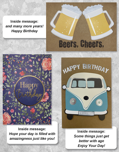 Happy Birthday Greeting Cards Set - Beautiful Birthday Cards for Friends & Family - Perfect for Birthday Parties, Celebrations & Special Occasions