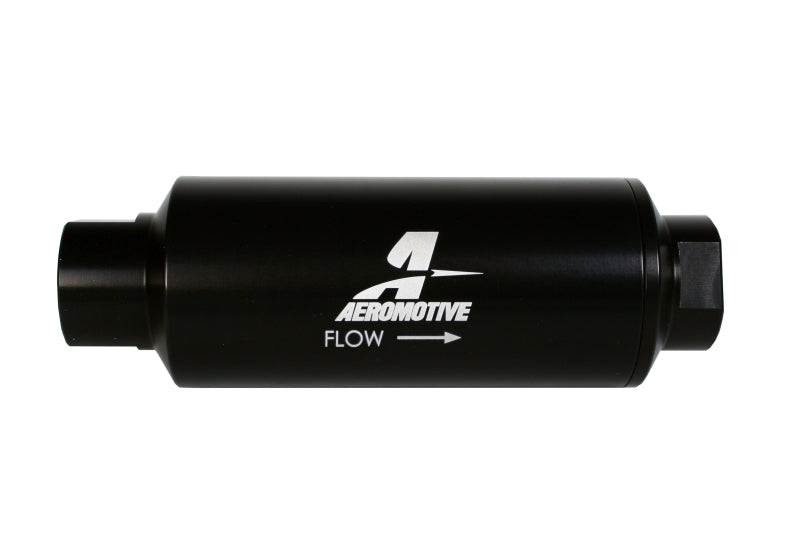 Aeromotive AN 12 ORB Inline Fuel Filter with 10 Micron Microglass Element - High Performance Fuel Filtration for Racing, Marine & Automotive Applications