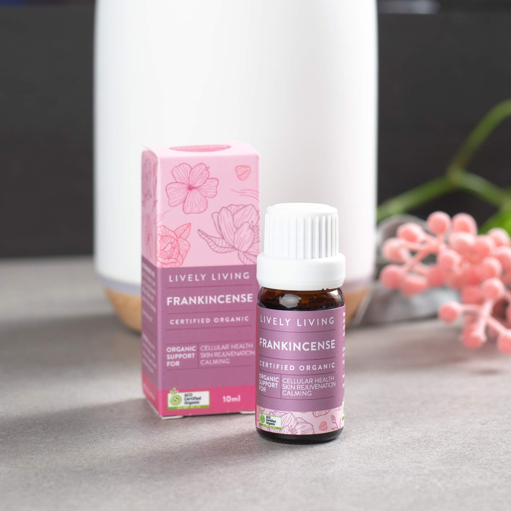 Certified Organic Frankincense Essential Oil 10ml - Pure & Natural Aromatherapy Oil for Relaxation, Meditation & Skin Care