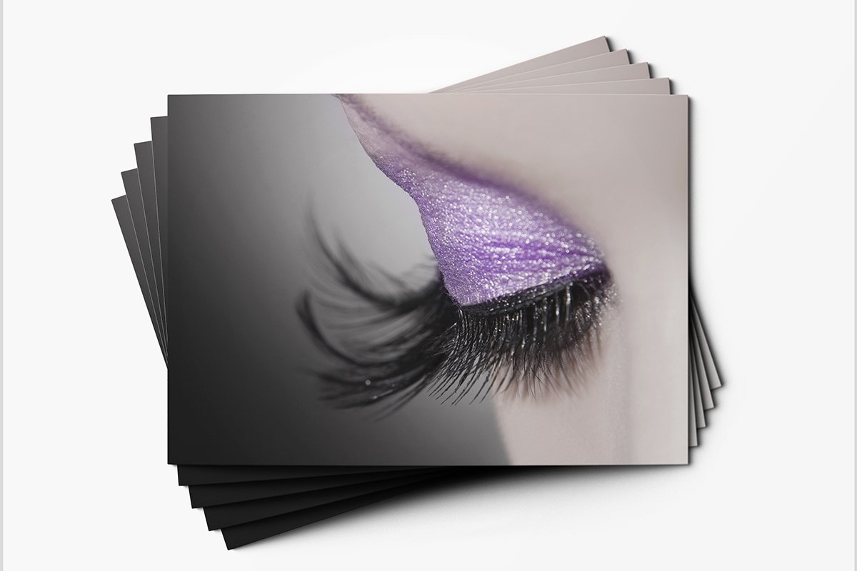 Premium Eyelash Extension Gift Voucher - Lash Lift & Tinting Kit (A7 Size) with Free Envelopes - 10-Pack Purple Lashes - Perfect for Salons, Spas & DIY Beauty Gifts
