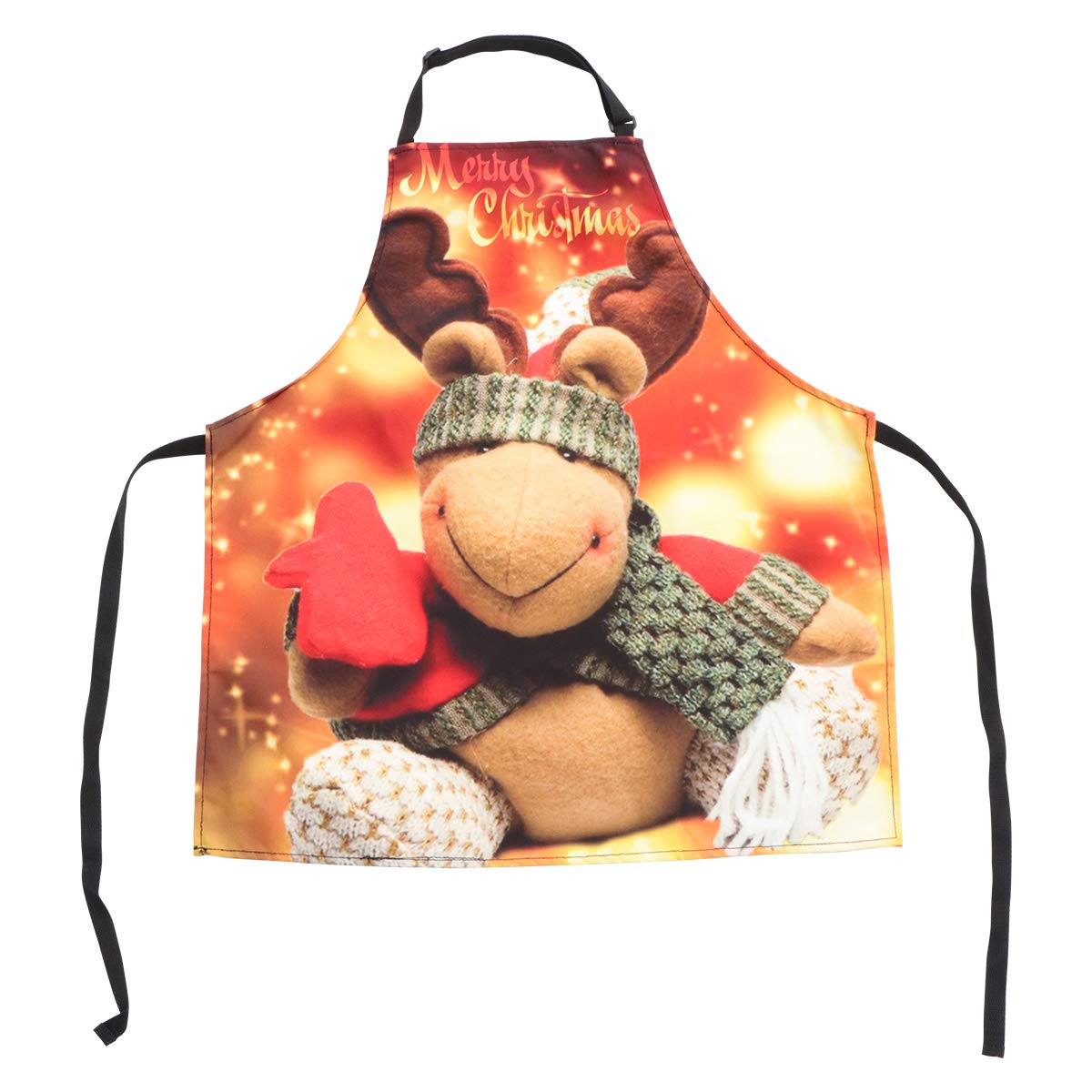 ABOOFAN Christmas Themed Apron - Creative Holiday Cooking Apron for Baking & Festive Kitchen Decor - Perfect for Christmas Parties & Family Gatherings