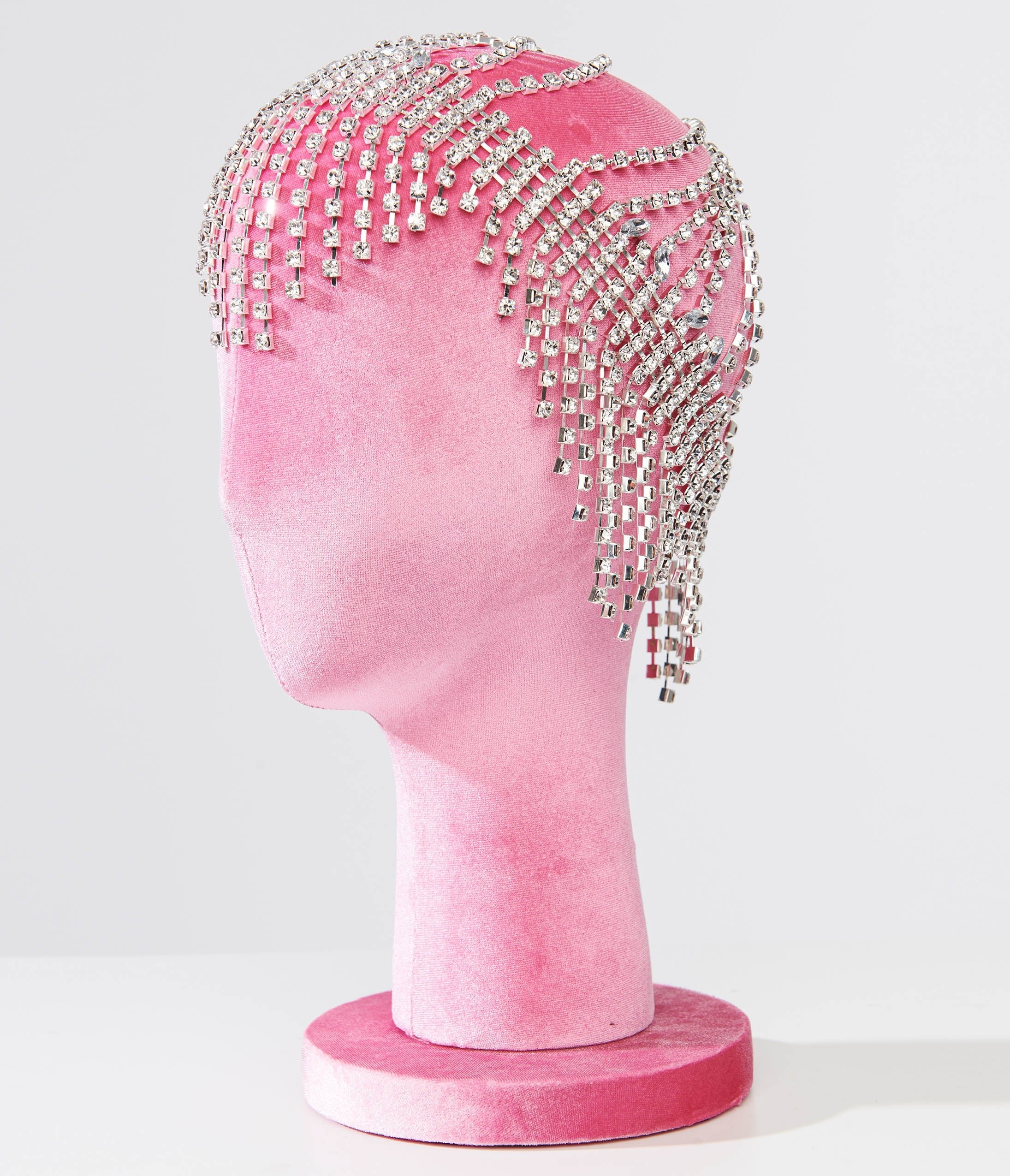 Vintage 1920s Rhinestone Flapper Cap - Roaring 20s Gatsby Headpiece for Costume Parties, Halloween & Burlesque Shows