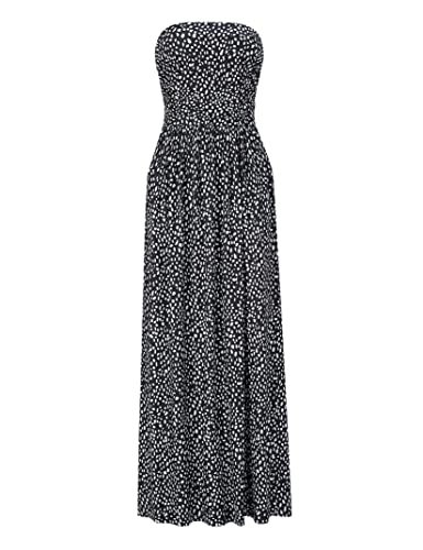 Leadingstar Women's Floral Print Casual Maxi Dress for Beach, Party & Summer Vacation - Lightweight Flowy Sundress with Pockets for Outdoor Events, Travel & Date Night