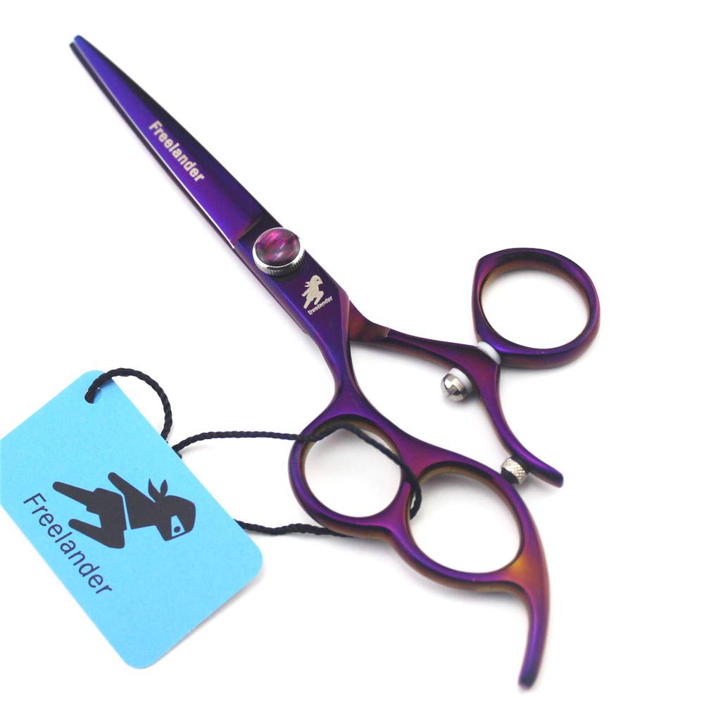 Professional Left-Handed Hairdressing Scissors 6 Inch - 440C Stainless Steel Barber Shears for Hair Cutting, Thinning & Styling - Ultra Sharp Salon Scissors for Home & Professional Use - Perfect for Hairstylists, Barbers & DIY Hair Care