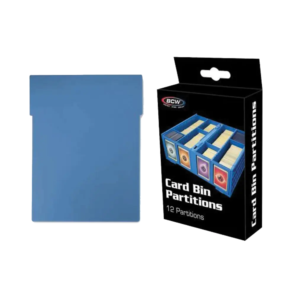 1600 & 3200 Collectible Card Storage Bin Dividers - Blue - Perfect for TCG, Sports Cards & Collectibles Organization