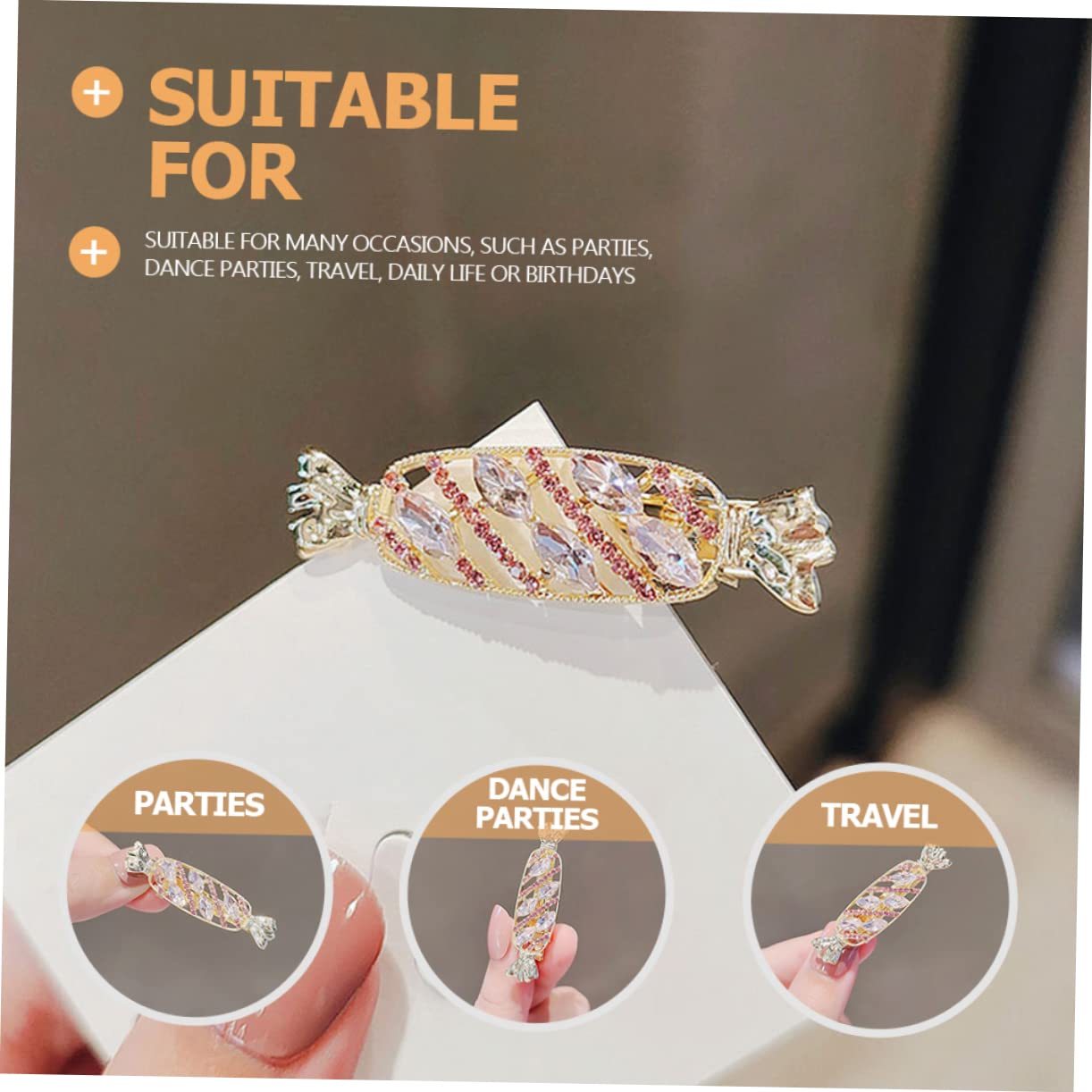 FOMIYES Elegant Pearl Hair Clips for Women & Girls - Cute Candy Hair Barrettes & Side Clips - Perfect for Weddings, Parties, and Everyday Styling
