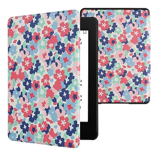 Pastel Flowers Red / Dusty Pink / Blue