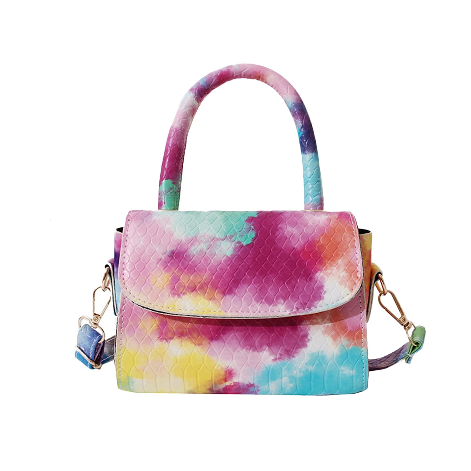 Stylish Tie-Dye Shoulder Bag for Women - Fashionable Messenger Purse - Perfect for Nurses, Work & Daily Use