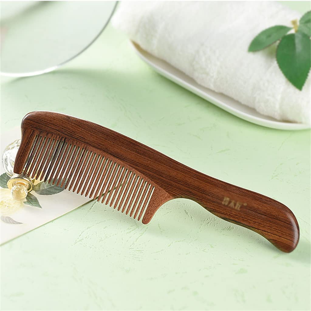 Unisex Wooden Hair Comb - Portable Massage Comb for Long & Short Hair - Natural Hair Care & Styling Tool - Perfect Personal Gift for Home, Travel & Salon Use