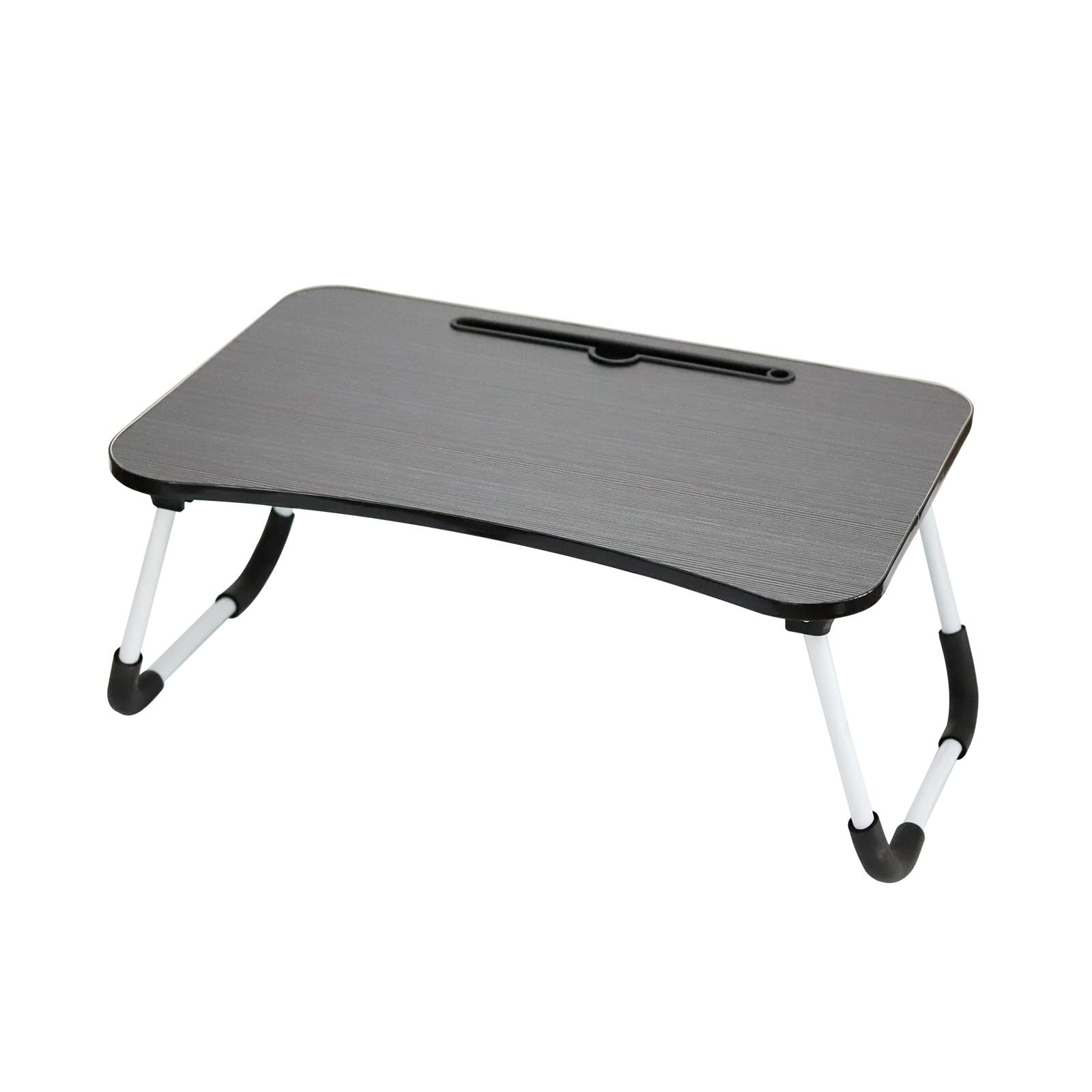 Foldable Laptop Bed Tray with Storage Drawer & Cup Holder - Adjustable Multi-Function Table for Eating, Working, Reading in Bed, Couch or Sofa - Perfect Home Office & Breakfast in Bed Accessory