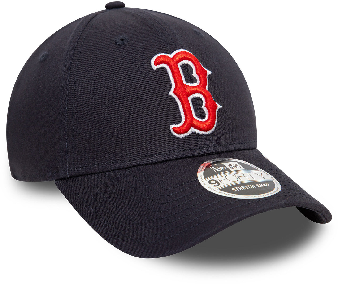 Boston Red Sox New Era 9Forty Adjustable Snapback Baseball Cap - Navy Blue MLB Fan Hat for Men & Women - Perfect for Games, Tailgating & Everyday Wear