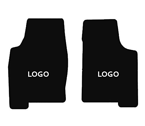 Lloyd Mats ® - Premium Ultimat Ebony Front Floor Mats for 2013 Chevrolet Corvette with 60th Anniversary Flags Applique | Custom Fit Car Floor Liners for Protection & Style | Perfect for Daily Driving, Road Trips & Car Shows