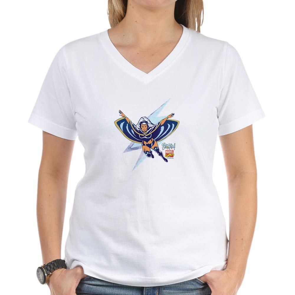 Storm Lightning Women's V-Neck T-Shirt | Graphic Tee for Women | Casual Wear & Gift Idea - Perfect for Everyday Outfits, Parties & Outdoor Activities