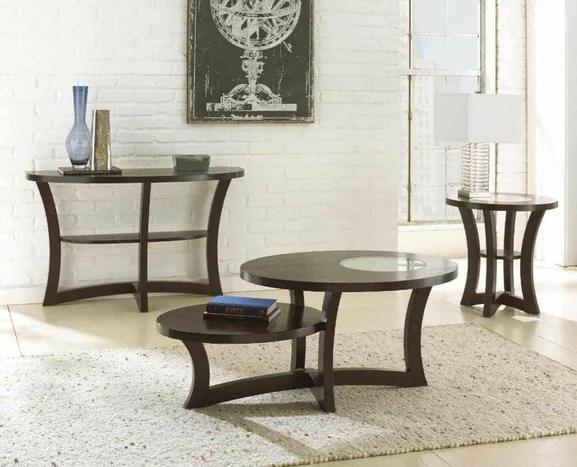 Alice Cocktail Table & 2 End Tables Set - Modern Living Room Furniture for Small Spaces - Perfect for Apartments, Condos and Cozy Home Decor