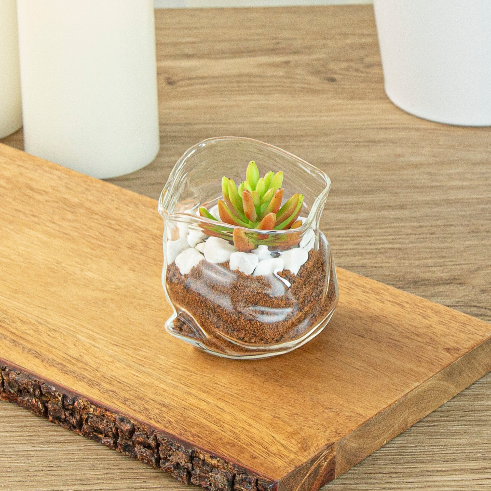 8 oz Clear Glass Storage Bowl with Lid - Round Airtight Food Container (3.25