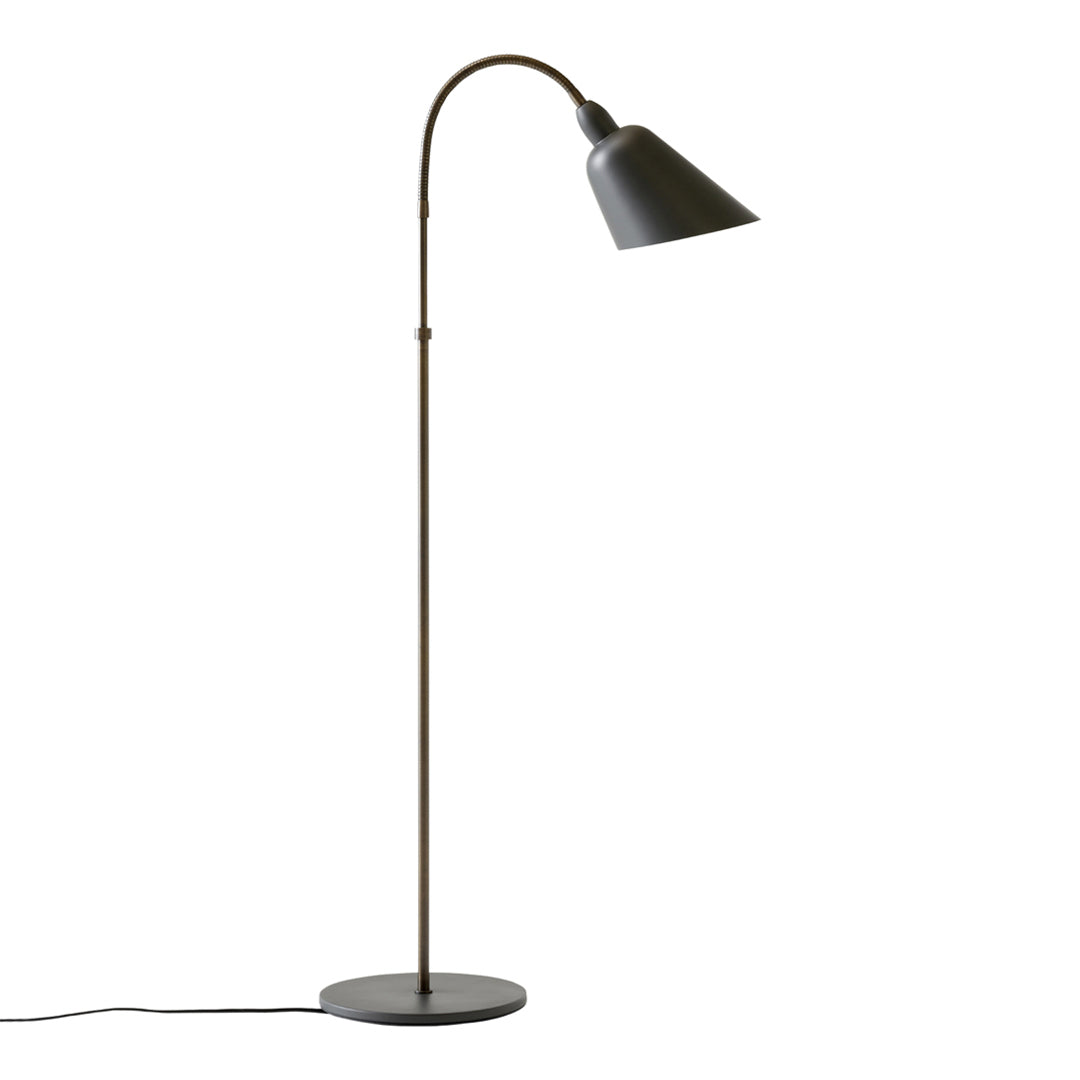 Bellevue AJ7 Modern Floor Lamp for Living Room - Adjustable Height LED Standing Light with Remote Control, Perfect for Bedroom, Office, and Reading Corner