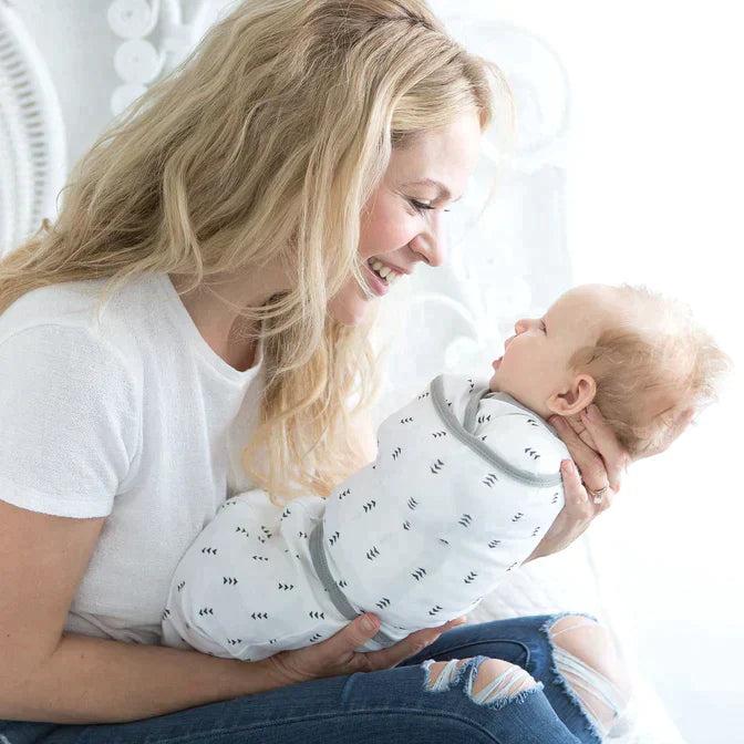 Omni Swaddle Sack for Babies - Tiny Hedgehogs Design (BGB 0035) | Soft & Breathable Infant Swaddle Blanket for Newborn Sleep & Comfort