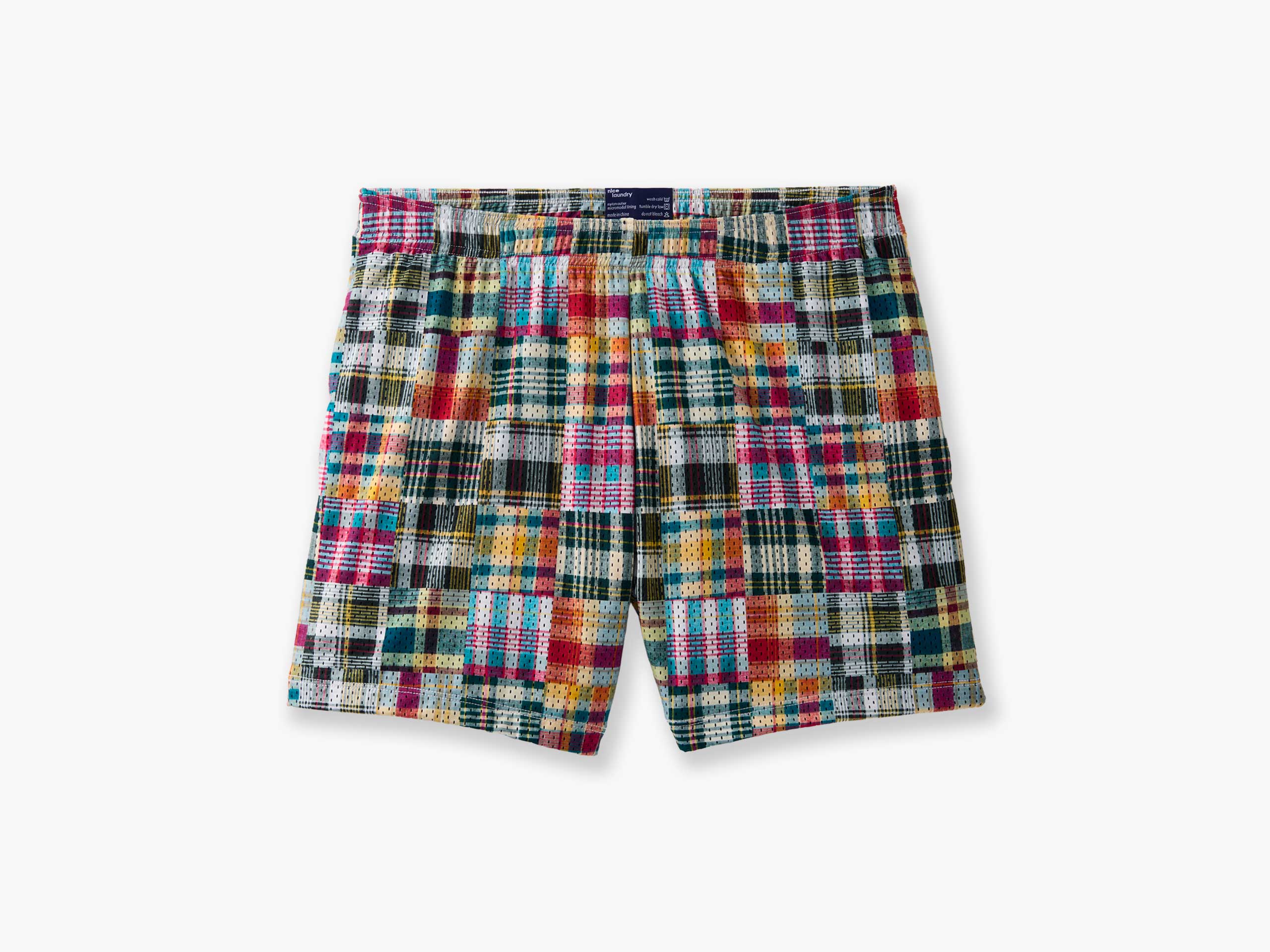 4 Pocket Lounge Shorts for Men - Comfortable Madras Plaid Casual Shorts | Perfect for Summer, Beach, and Relaxing at Home