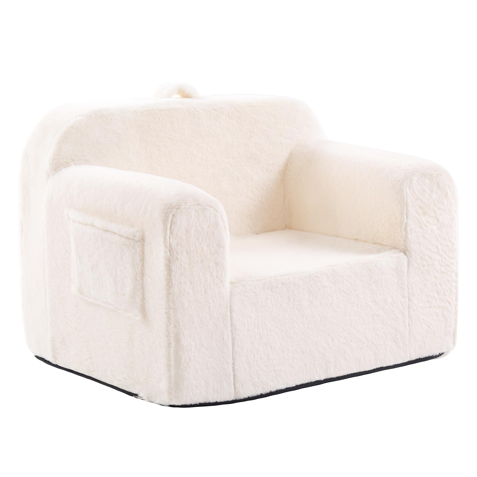 Plush Toddler Chair & Kids Couch - Convertible Comfy Sofa Lounger for Boys & Girls - Soft Reading Chair for Bedroom & Playroom - Perfect for Storytime, Playtime & Relaxation